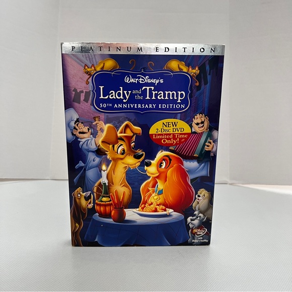 Walt Disney Other - DISNEY'S Lady and the Tramp 50th anniversary Platinum Edition Movie DVD 2-Disc